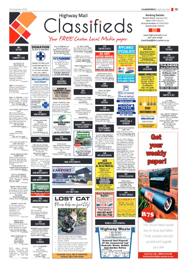 Highway Mail 10 November 2023 page 13