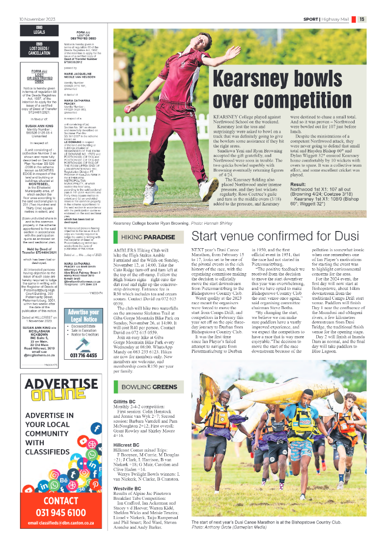 Highway Mail 10 November 2023 page 15