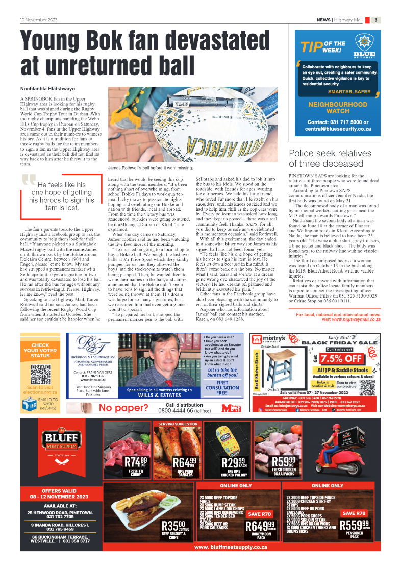 Highway Mail 10 November 2023 page 3