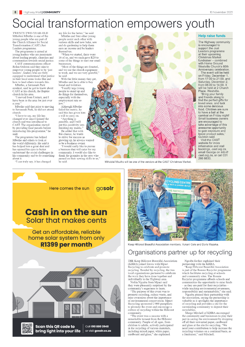 Highway Mail 10 November 2023 page 6