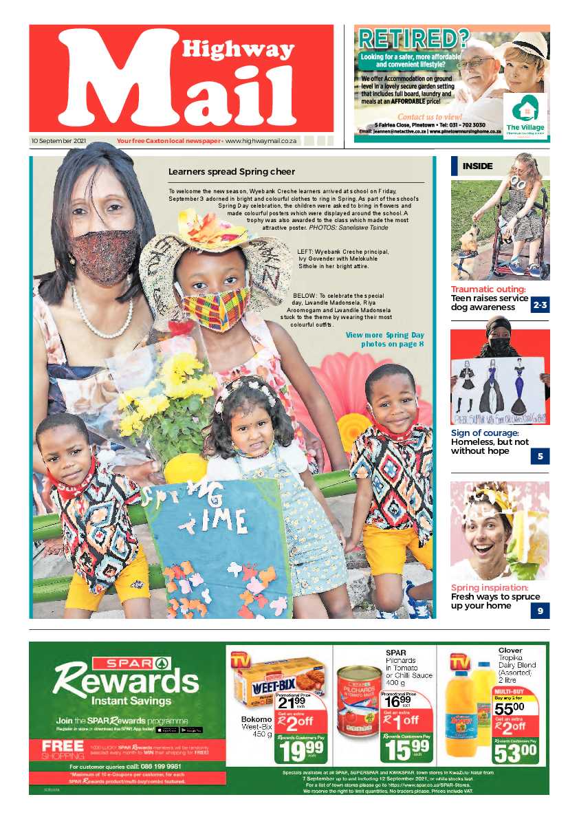 Highway Mail 10 September 2021 page 1