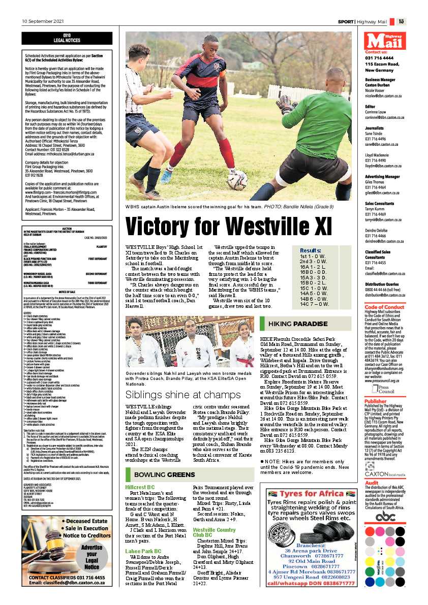Highway Mail 10 September 2021 page 15