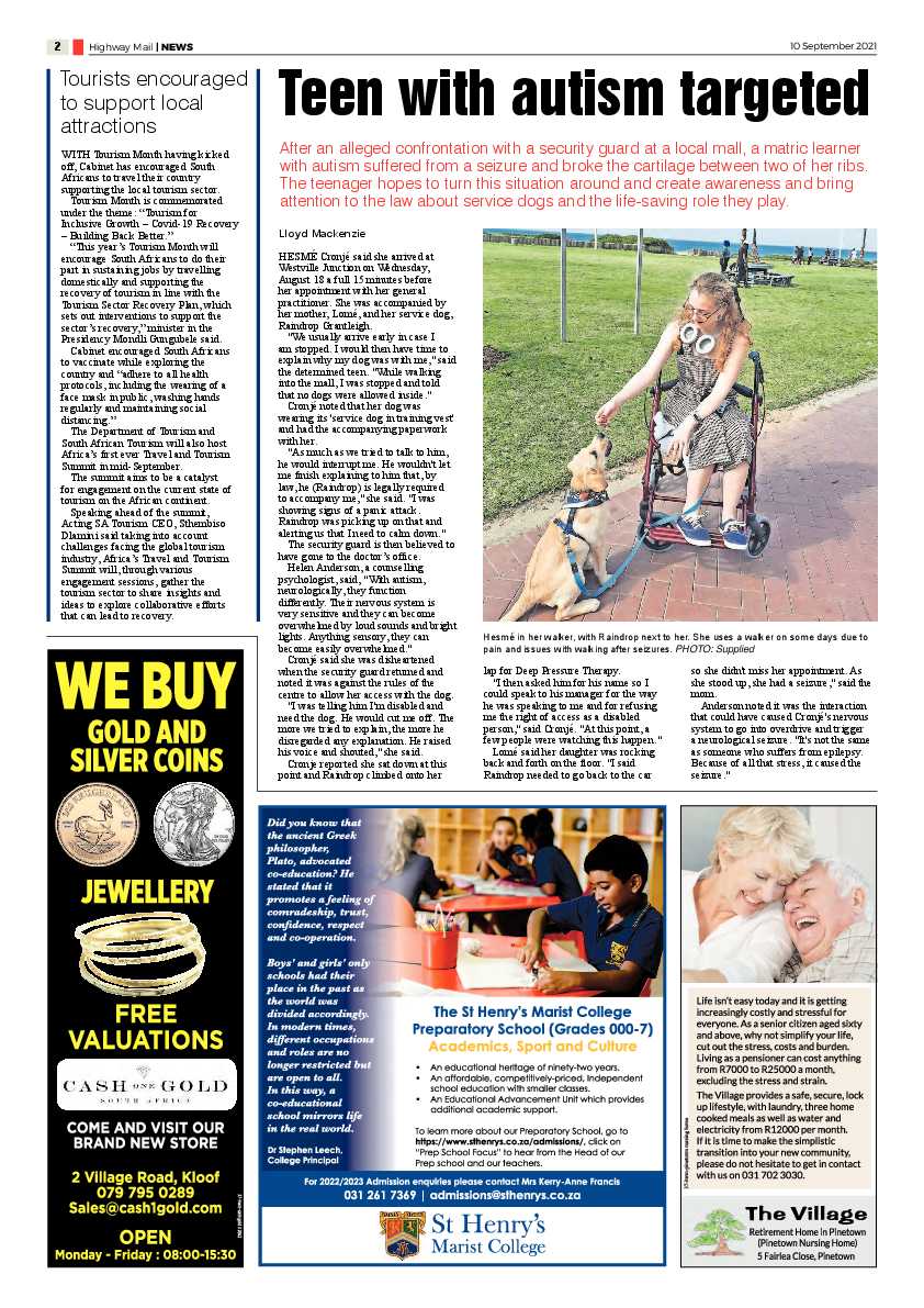 Highway Mail 10 September 2021 page 2