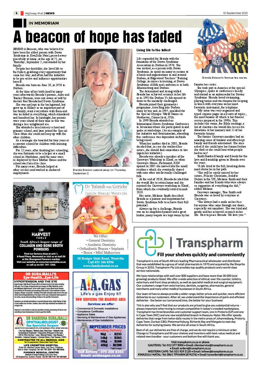 Highway Mail 10 September 2021 page 4