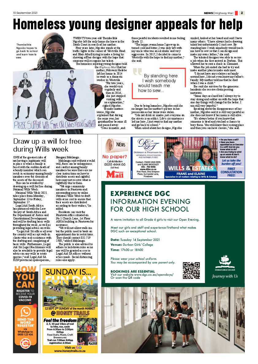 Highway Mail 10 September 2021 page 5