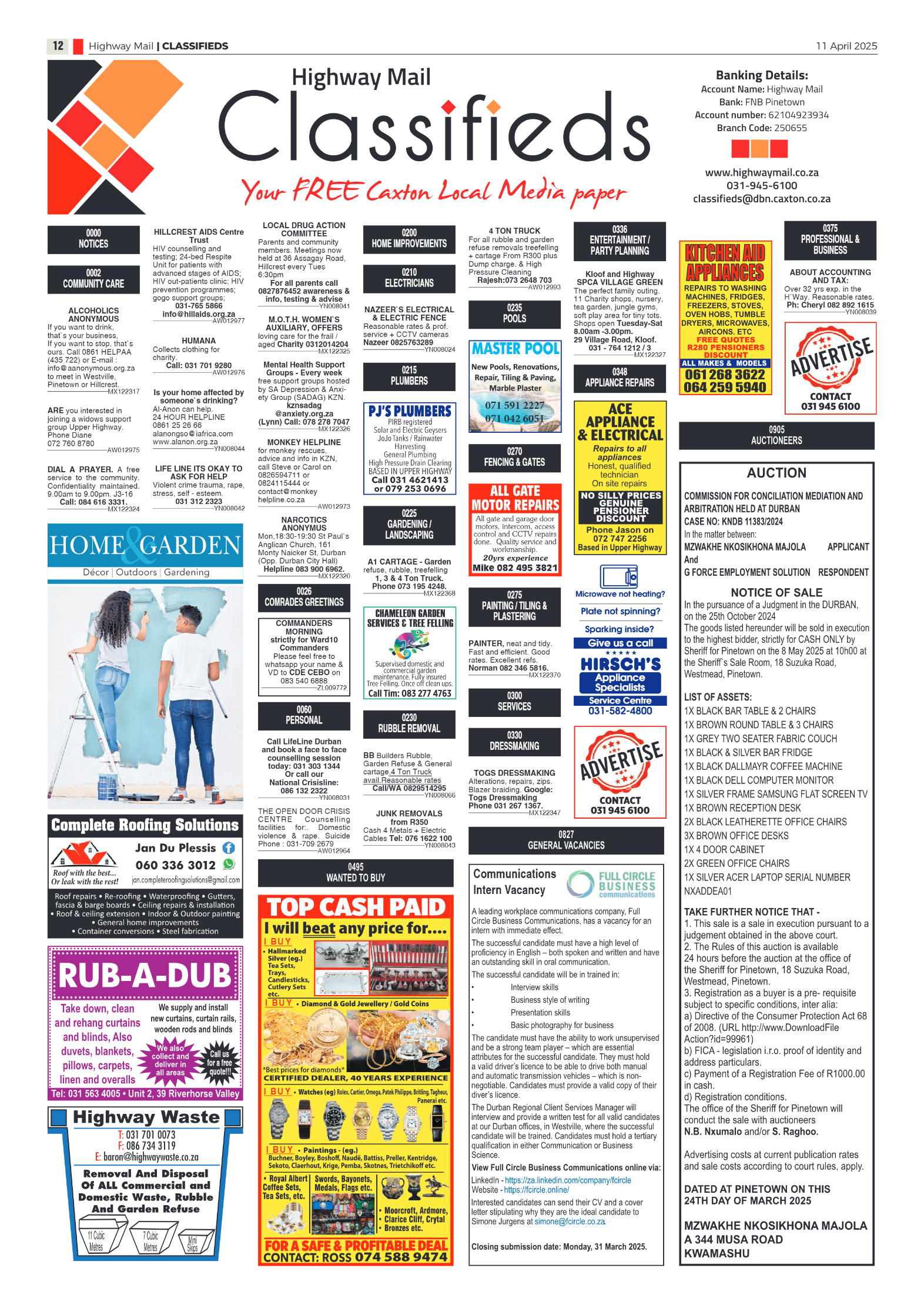 Highway Mail 11 April 2025 page 12