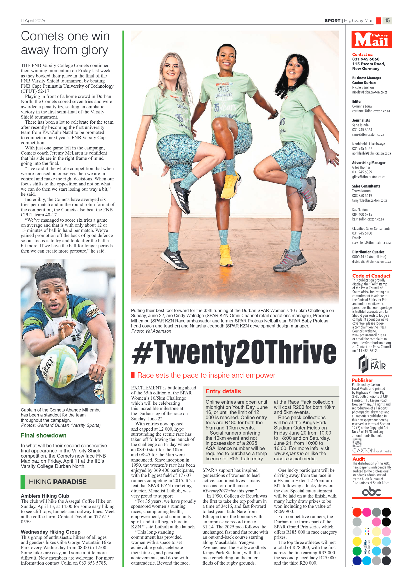 Highway Mail 11 April 2025 page 15