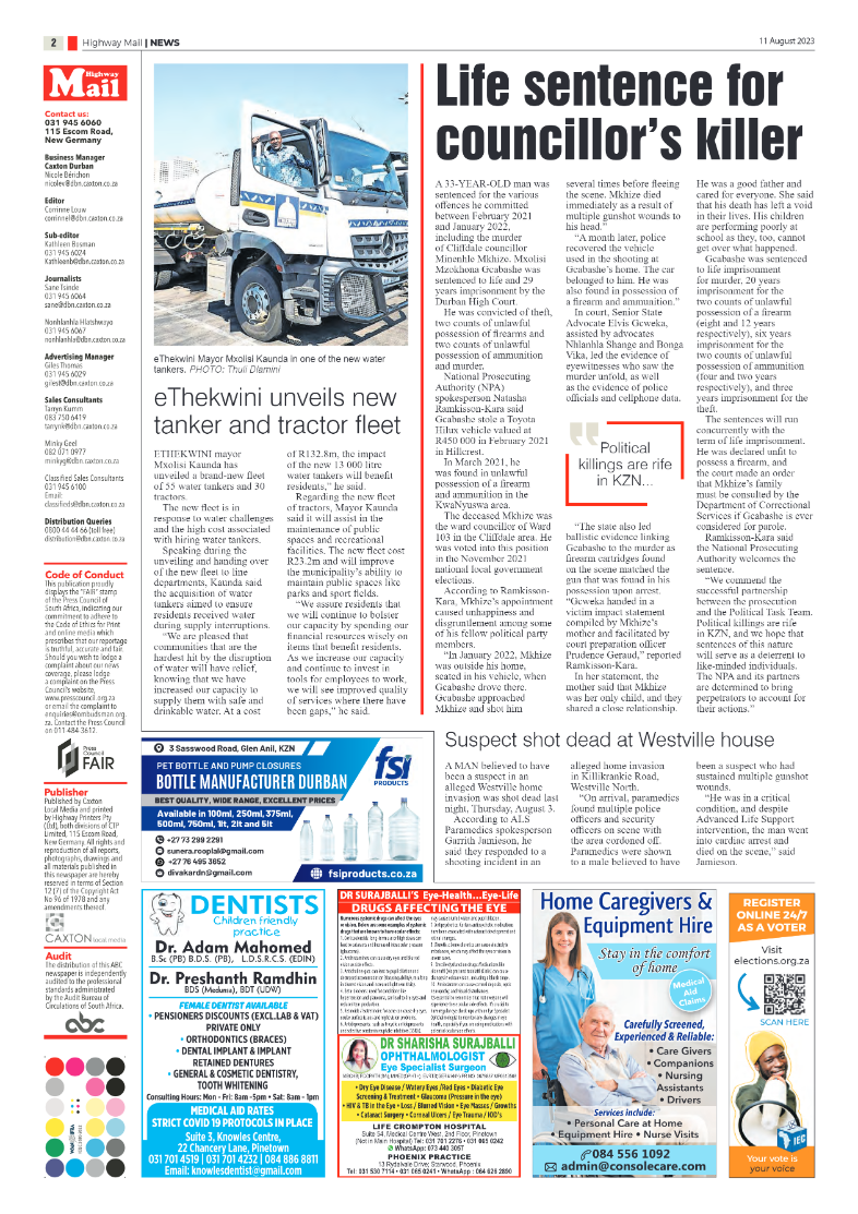 Highway Mail 11 August 2023 page 2