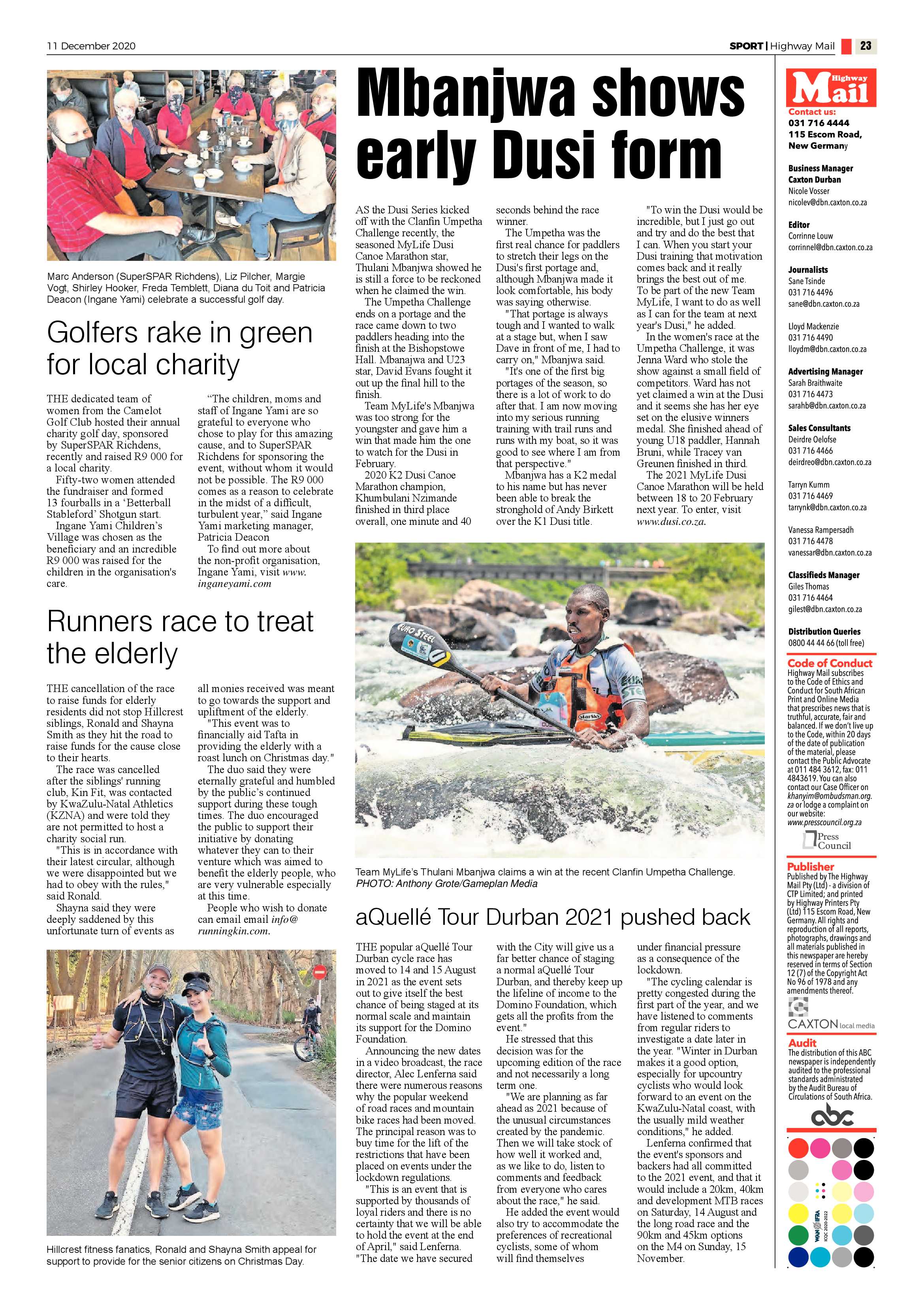 Highway Mail 11 December 2020 page 23