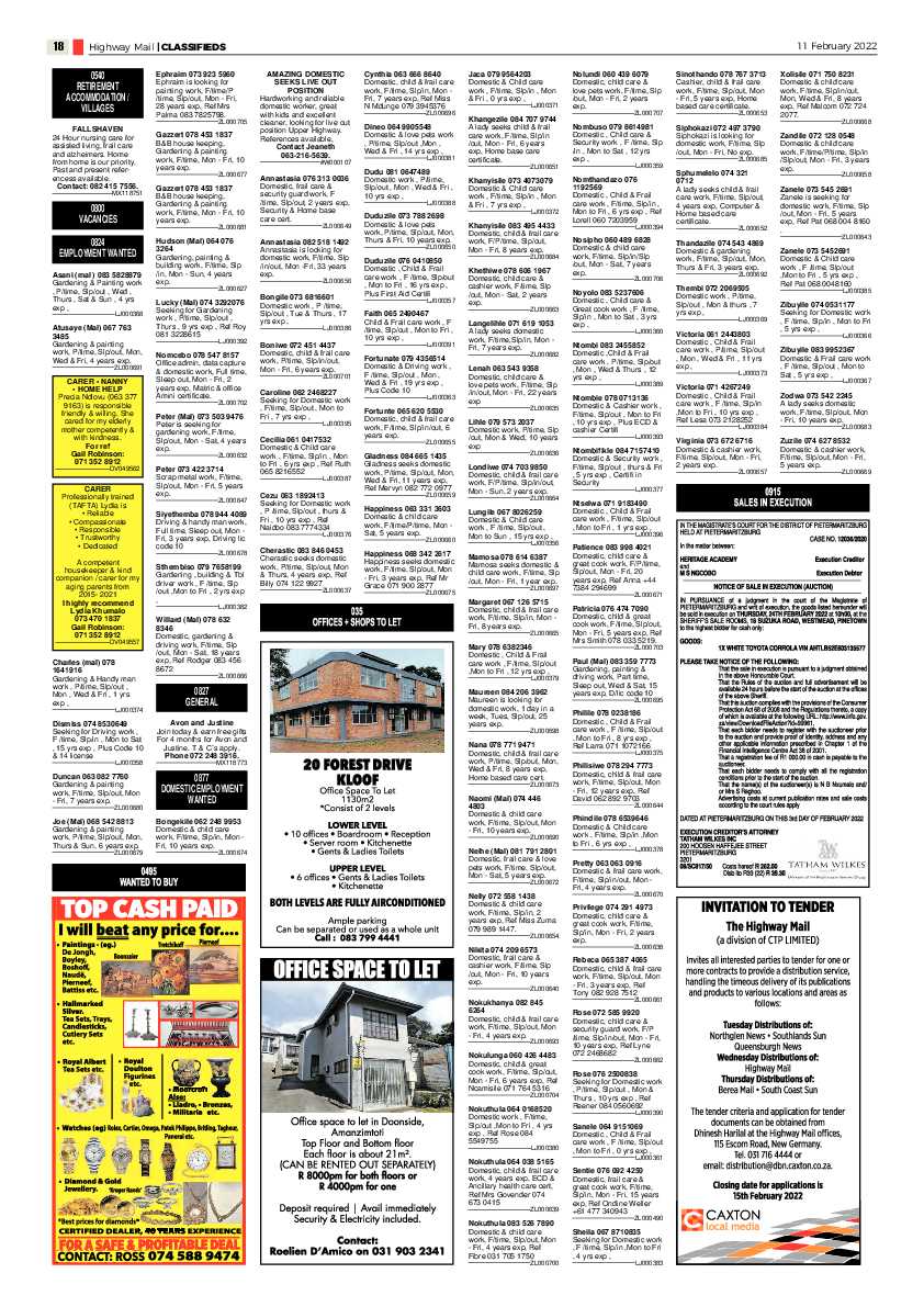 Highway Mail 11 February 2022 page 18