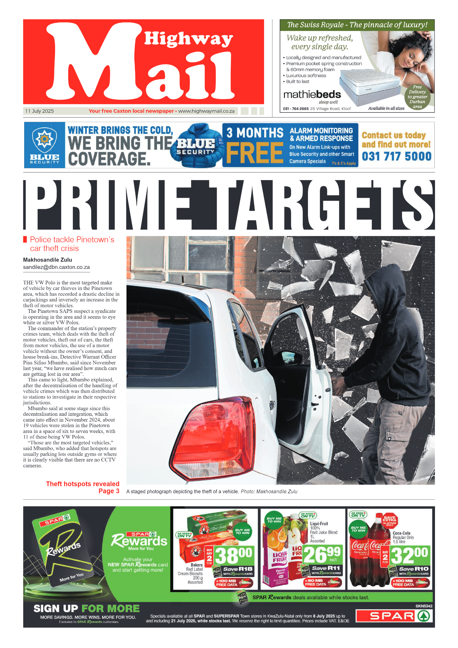 Highway Mail 11 July 2025 page 1