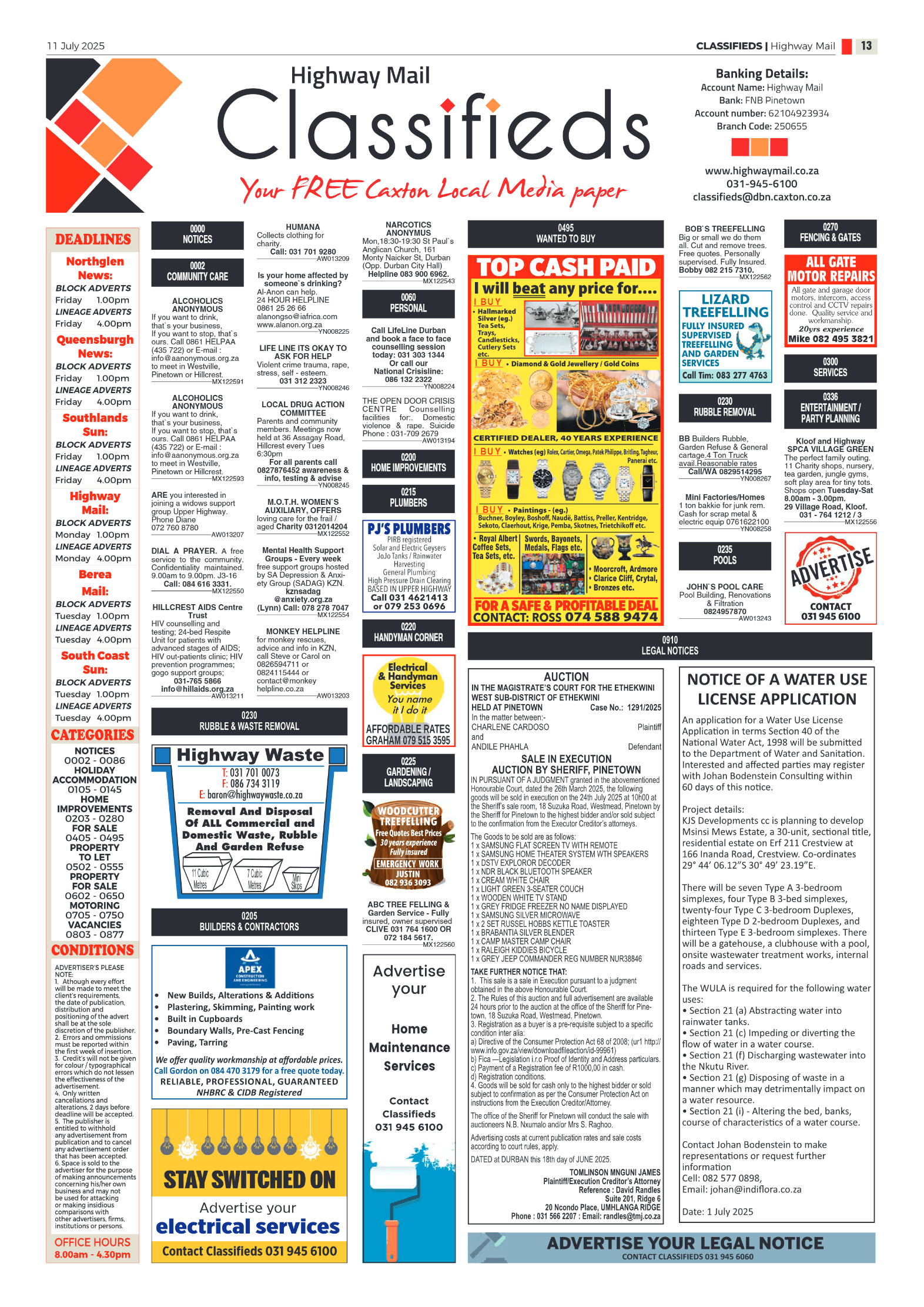 Highway Mail 11 July 2025 page 13