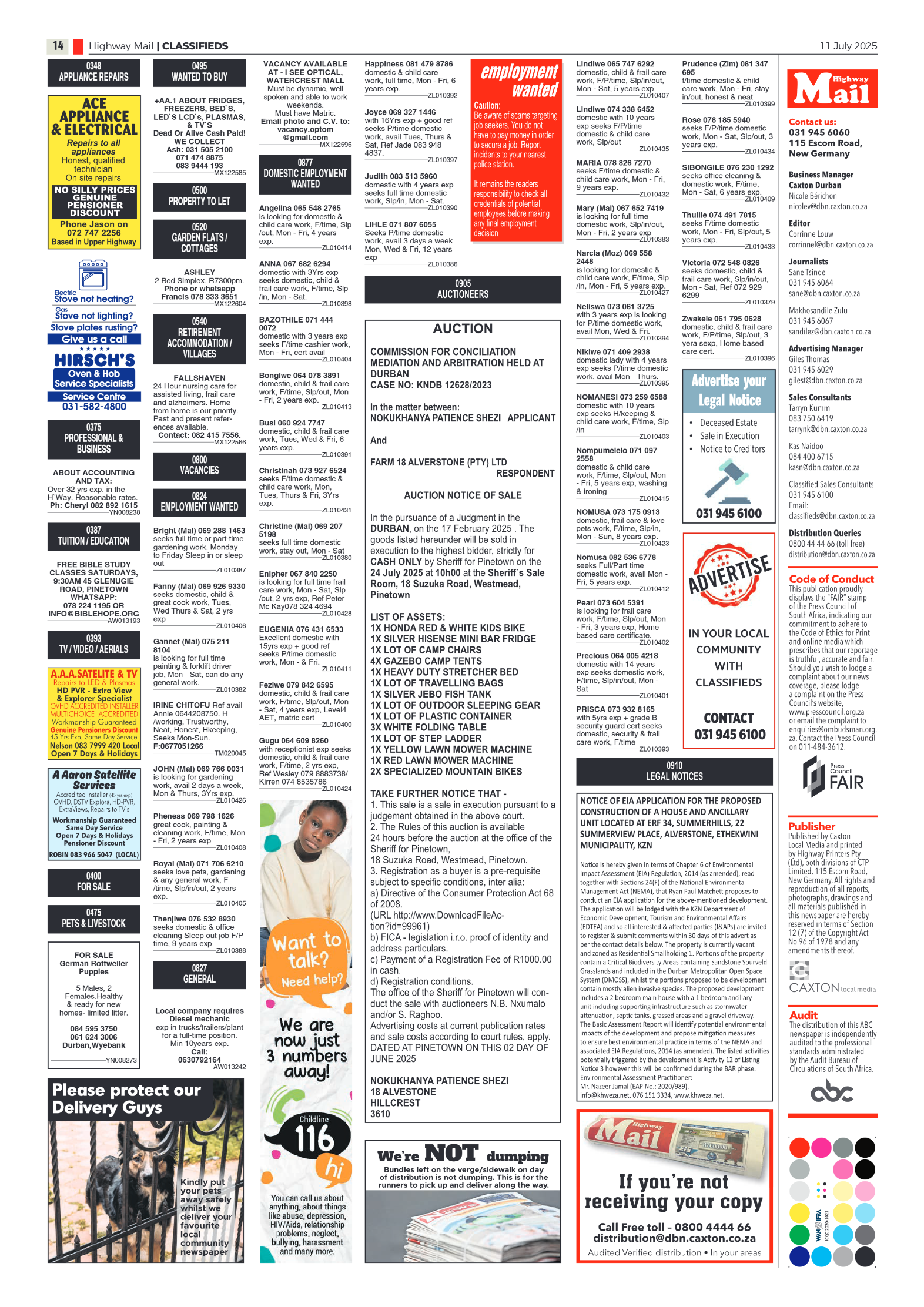 Highway Mail 11 July 2025 page 14