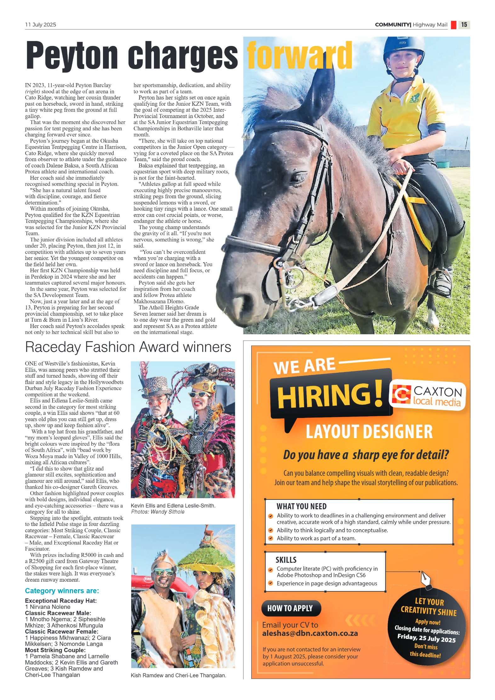 Highway Mail 11 July 2025 page 15