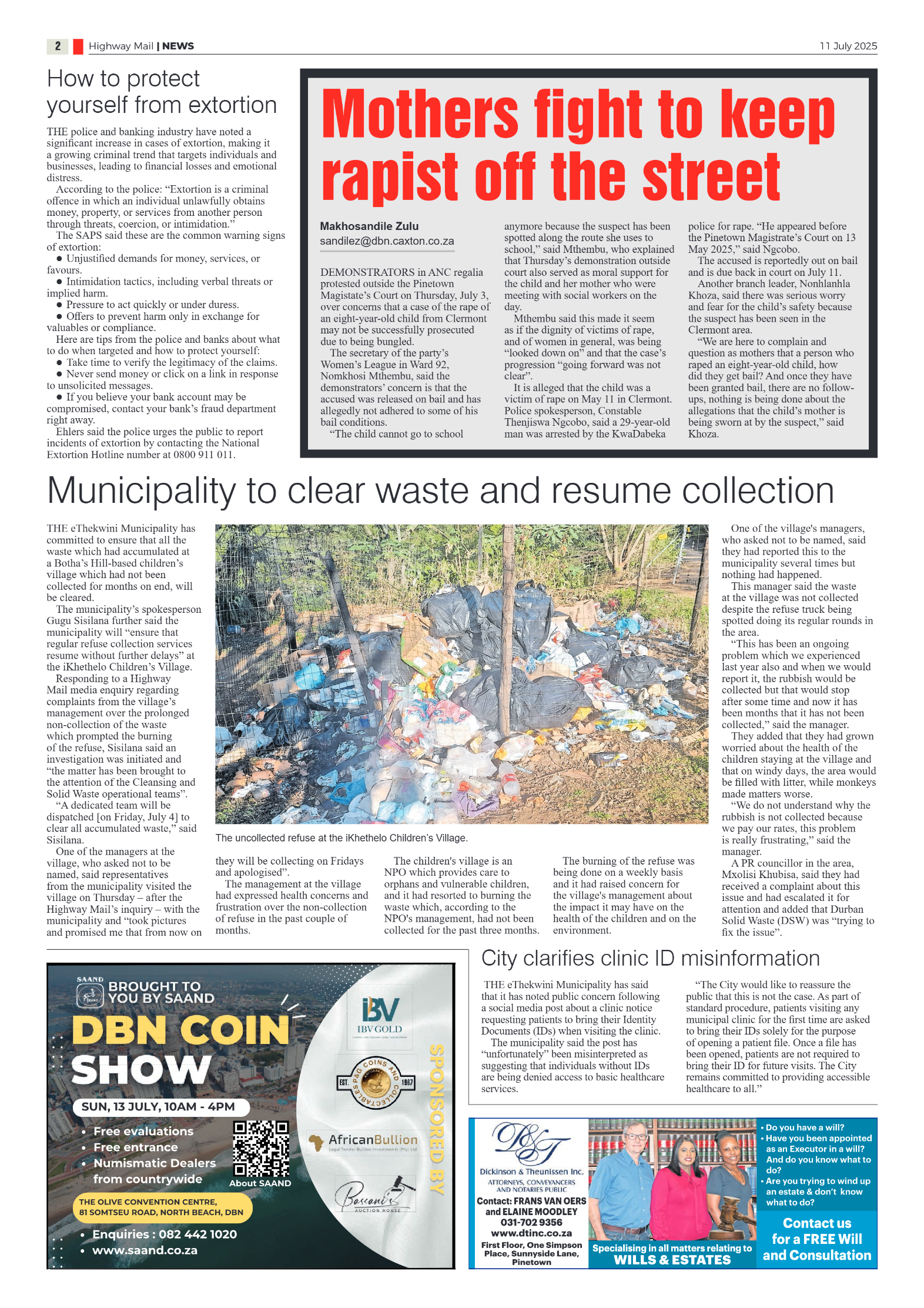 Highway Mail 11 July 2025 page 2