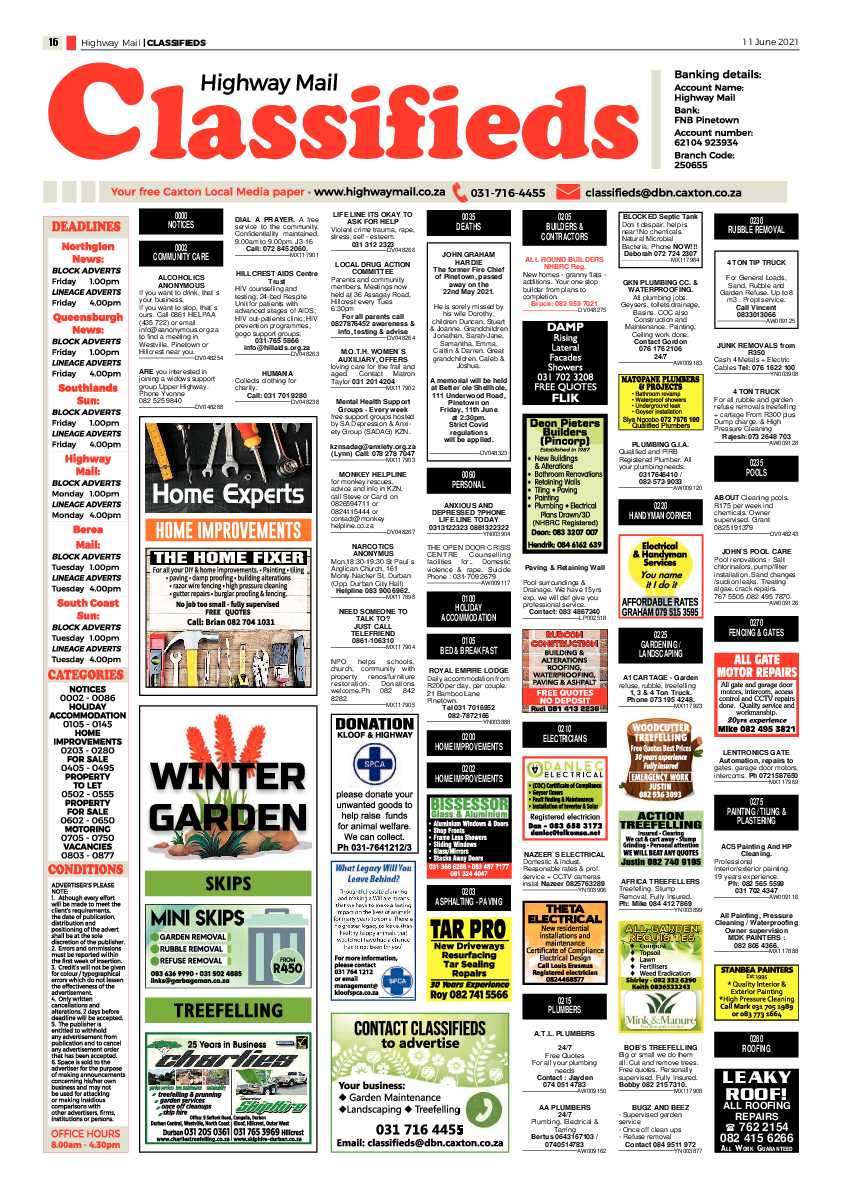 Highway Mail 11 June 2021 page 16