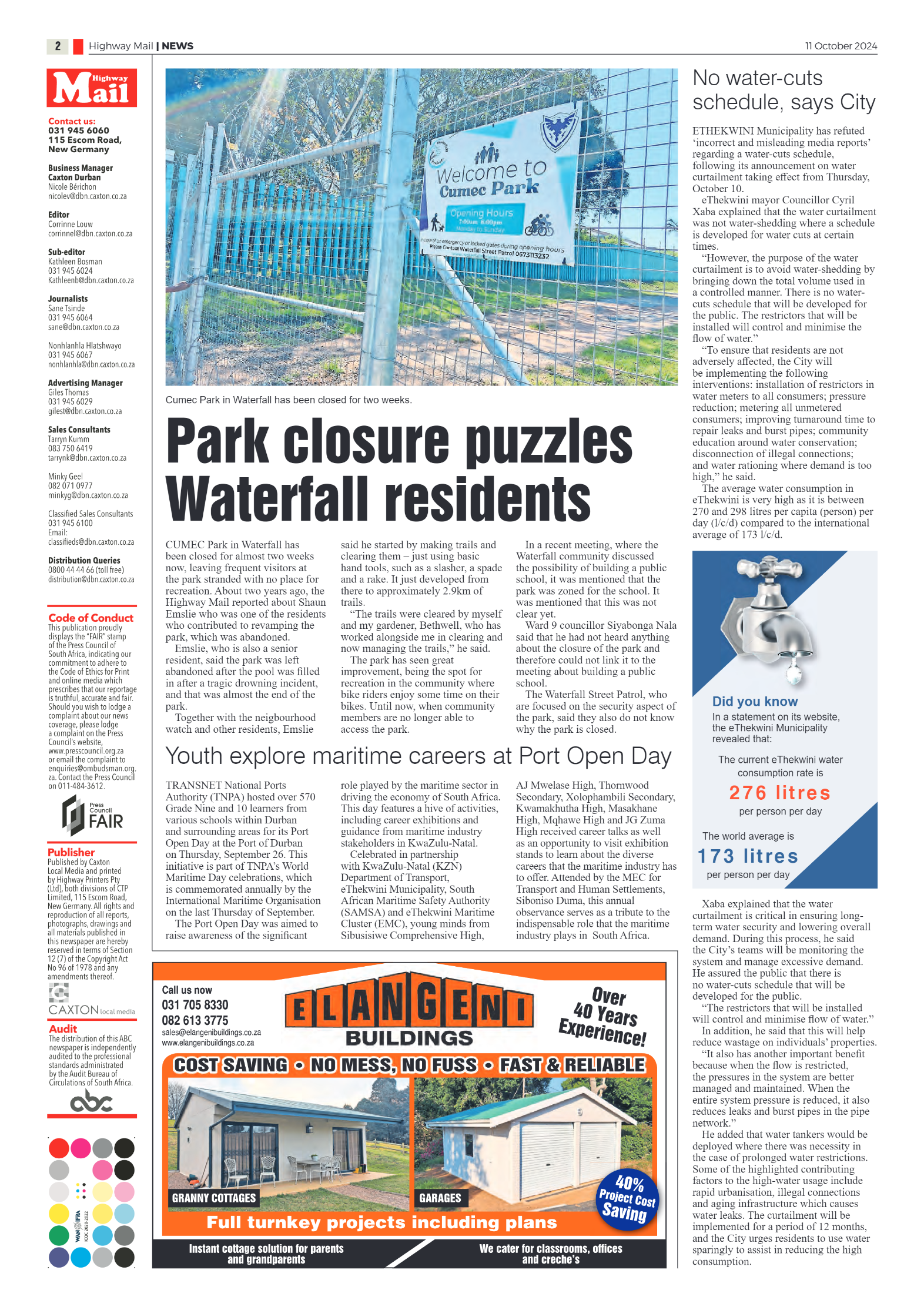 Highway Mail 11 October 2024 page 2