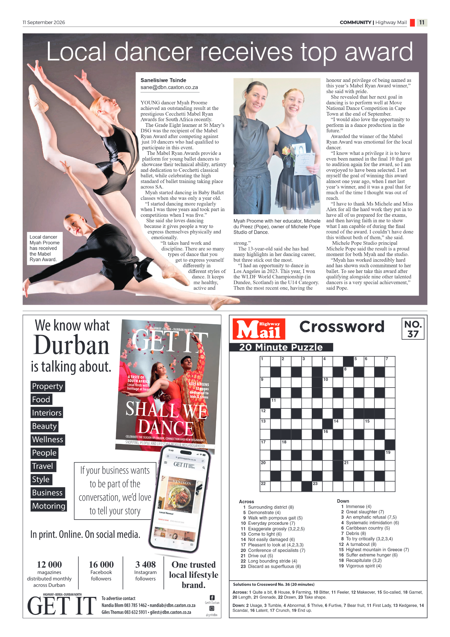Highway Mail 11 September 2026 page 11