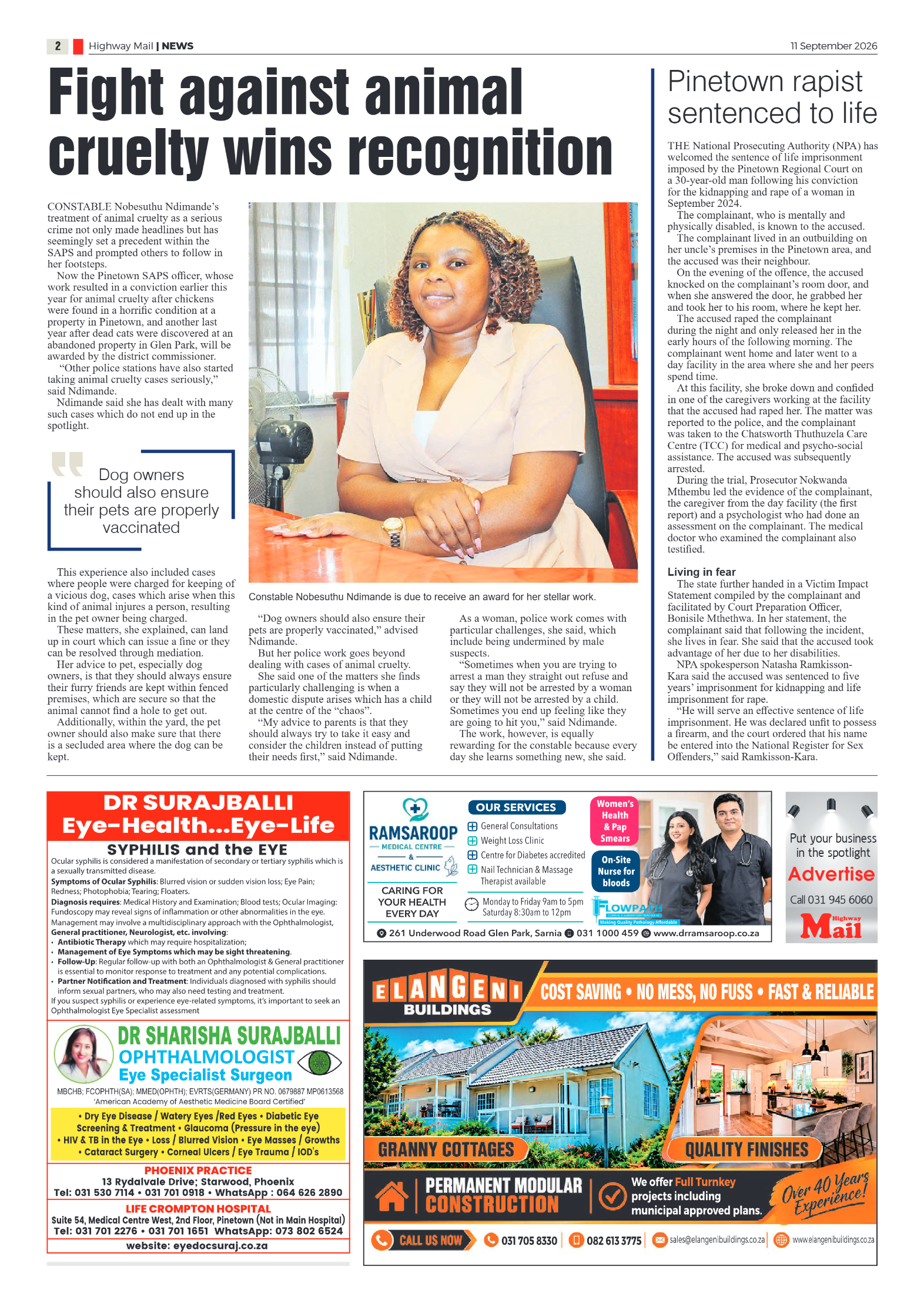 Highway Mail 11 September 2026 page 2