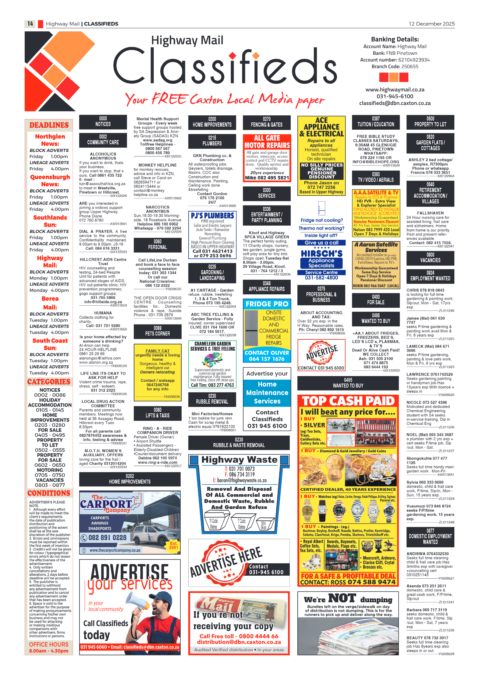 Highway Mail 12 December 2025 page 14