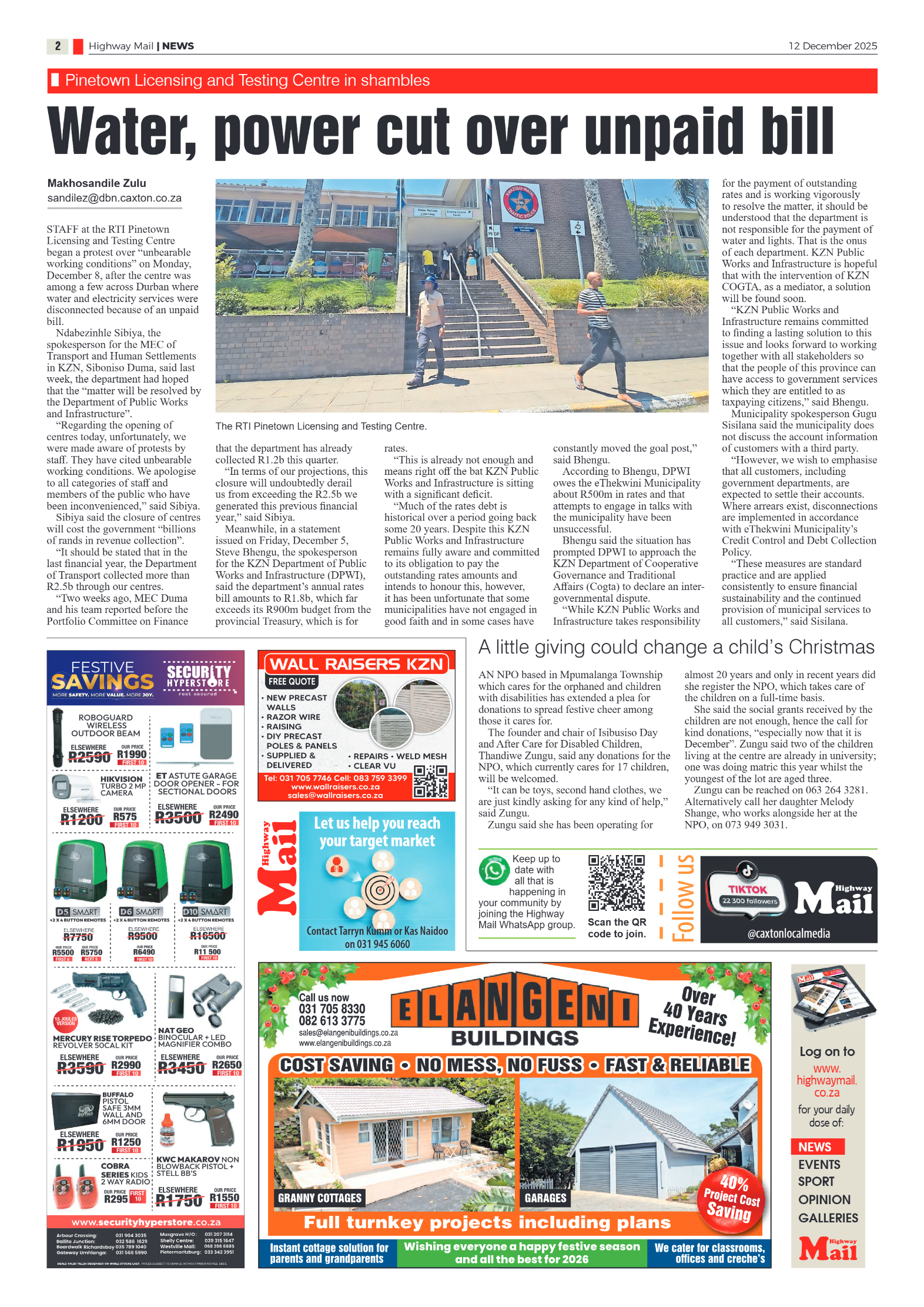 Highway Mail 12 December 2025 page 2