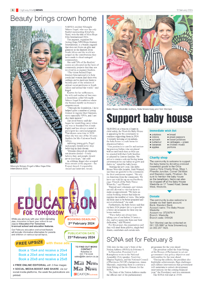 Highway Mail 12 January 2024 page 4