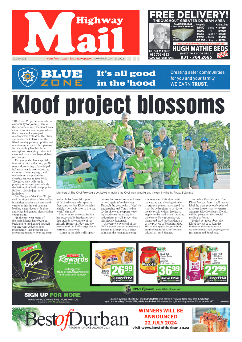 Highway Mail 12 July 2024 page 1