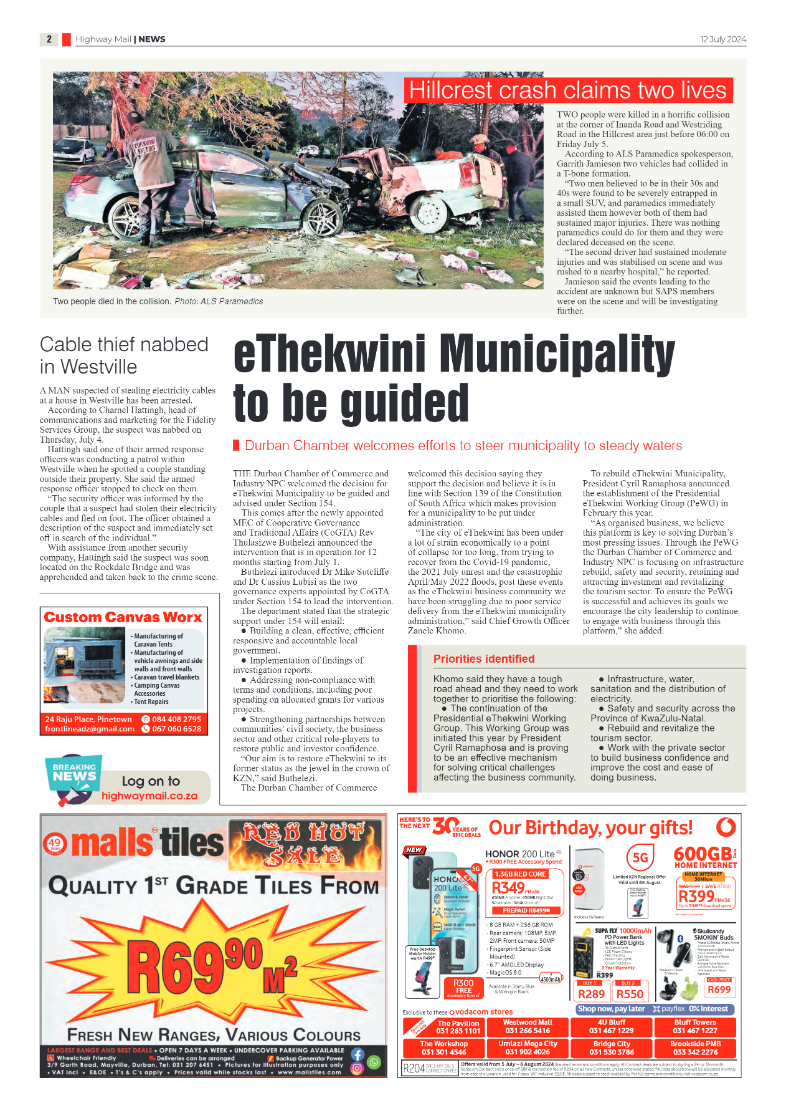 Highway Mail 12 July 2024 page 2