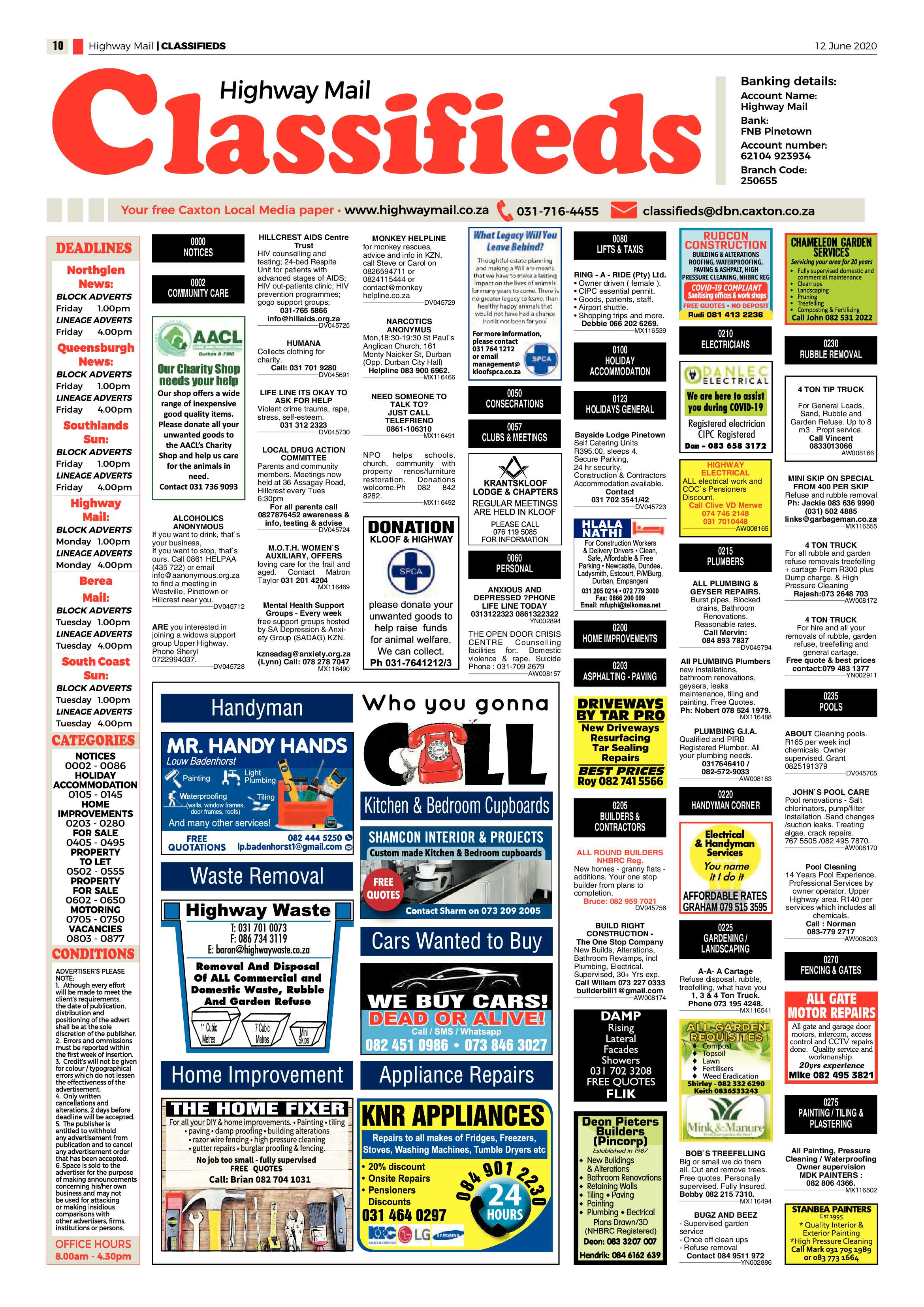 Highway Mail 12 June 2020 page 10