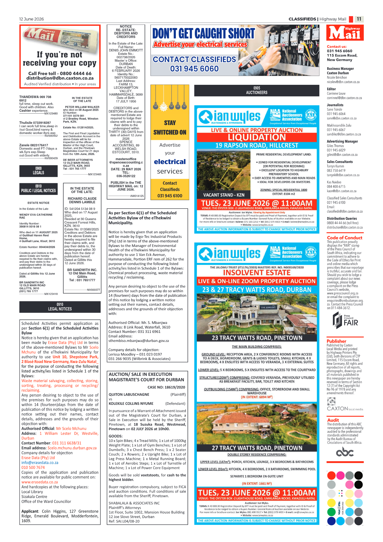 Highway Mail 12 June 2026 page 11