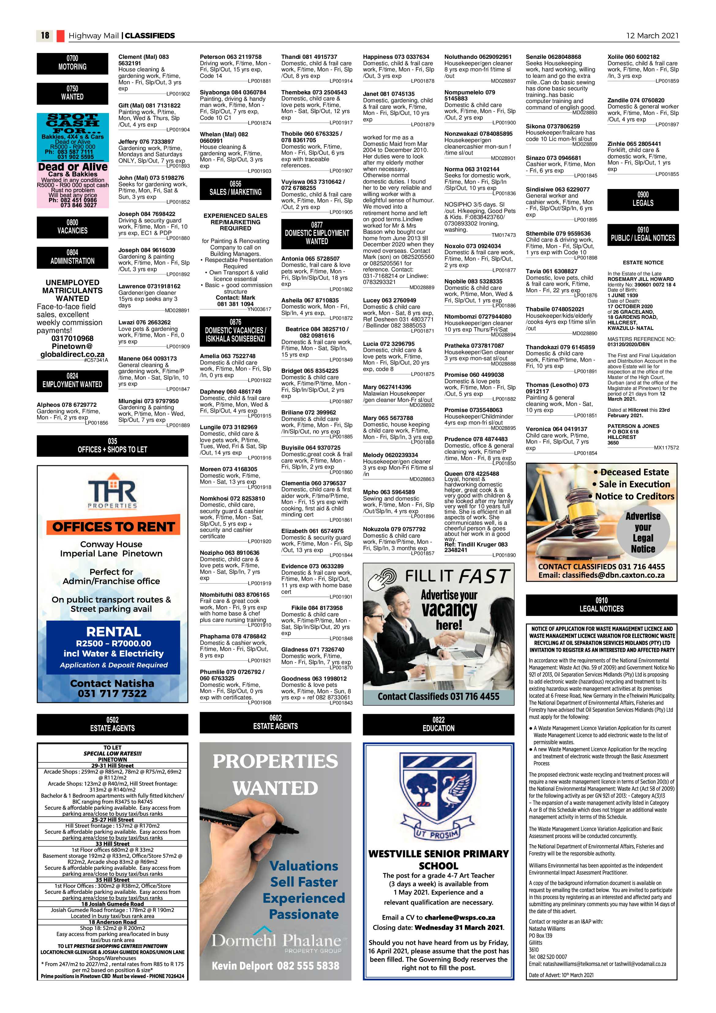Highway Mail 12 March 2021 page 18