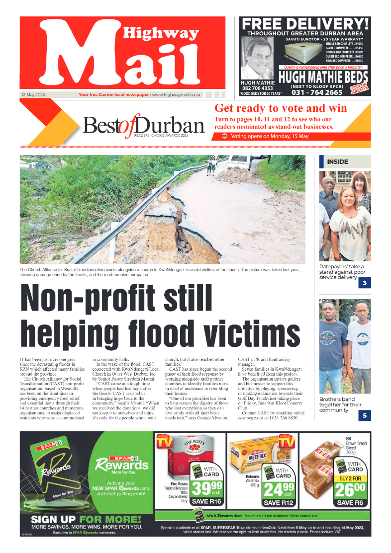 Highway Mail 12 May 2023 page 1