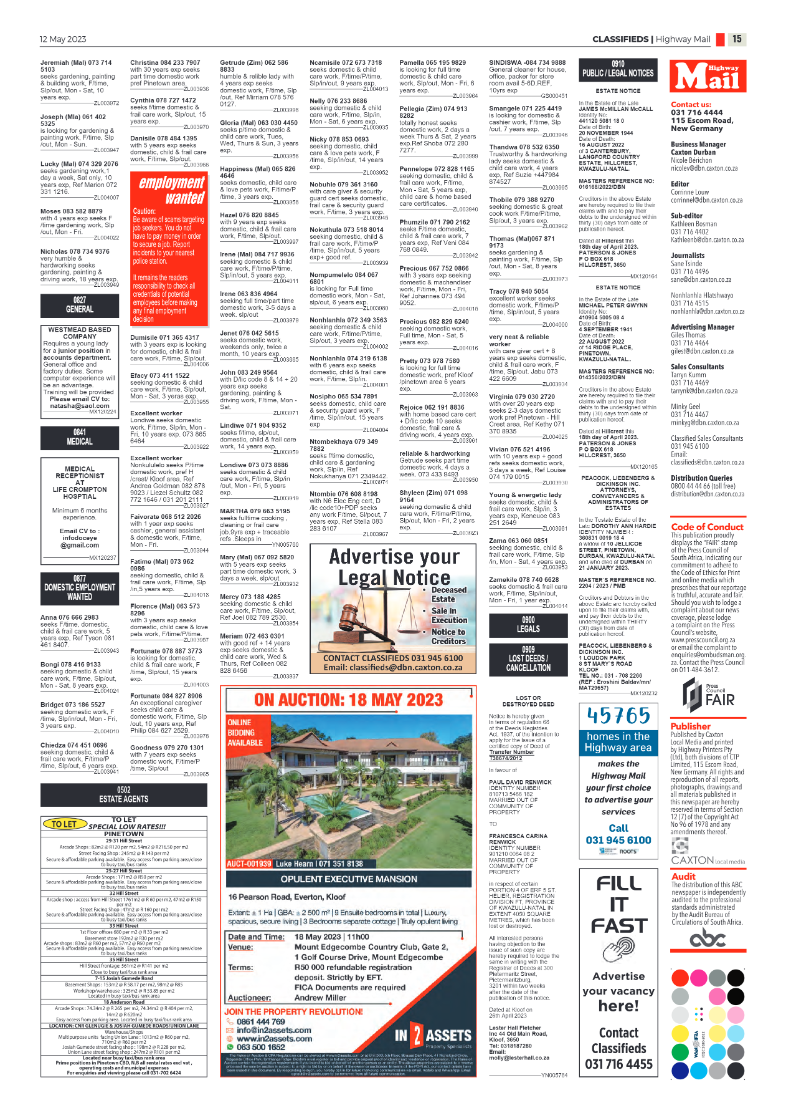 Highway Mail 12 May 2023 page 15