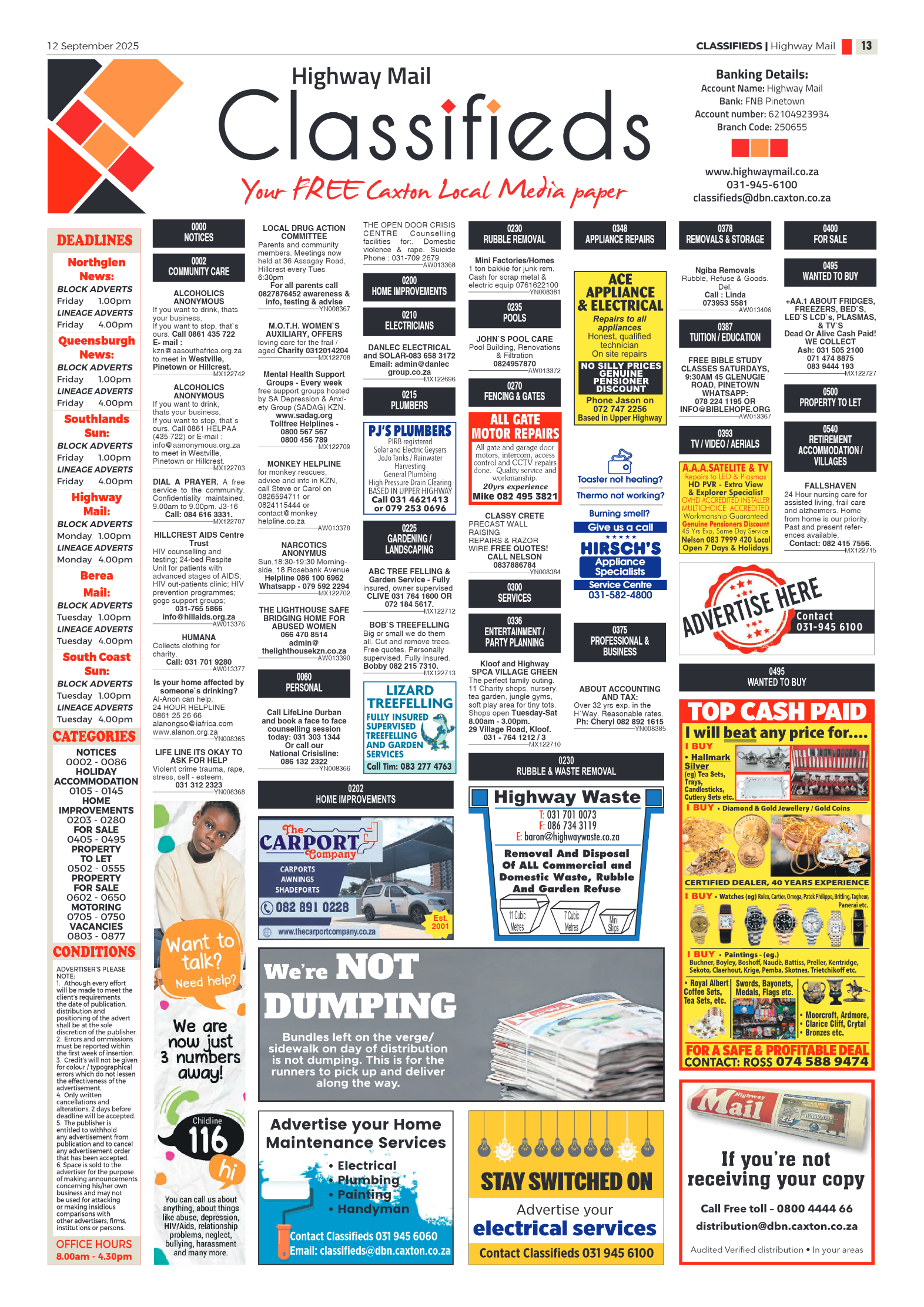 Highway Mail 12 September 2025 page 13