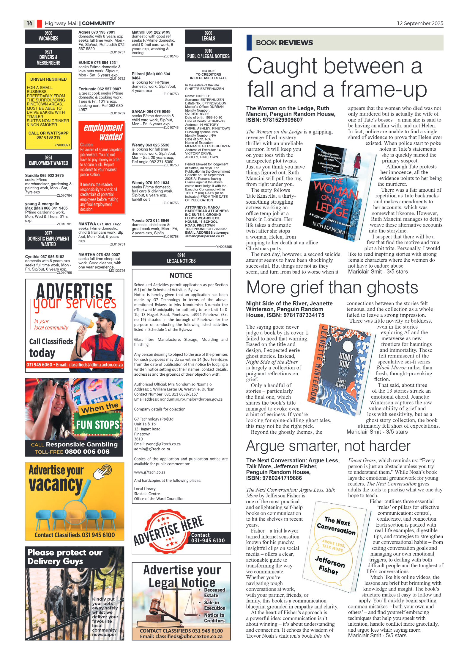 Highway Mail 12 September 2025 page 14