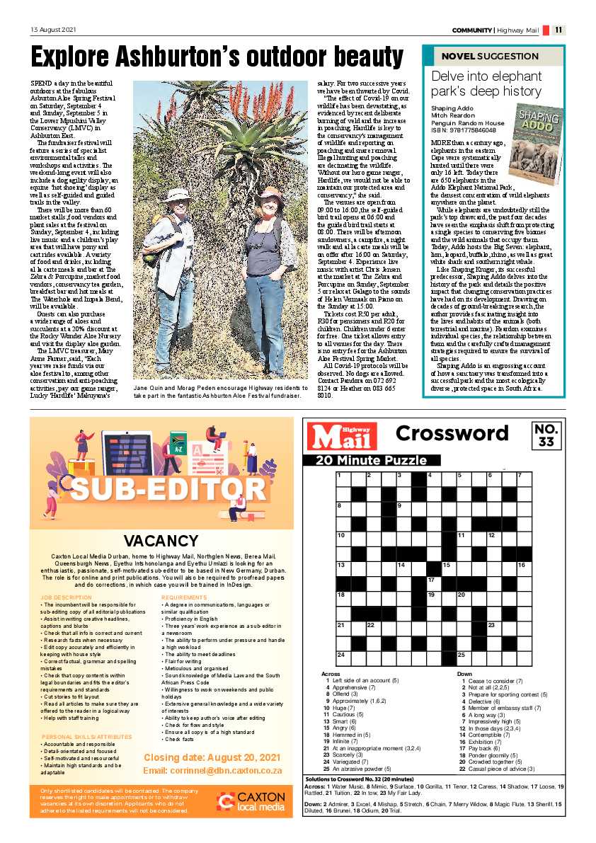 Highway Mail 13 August 2021 page 11
