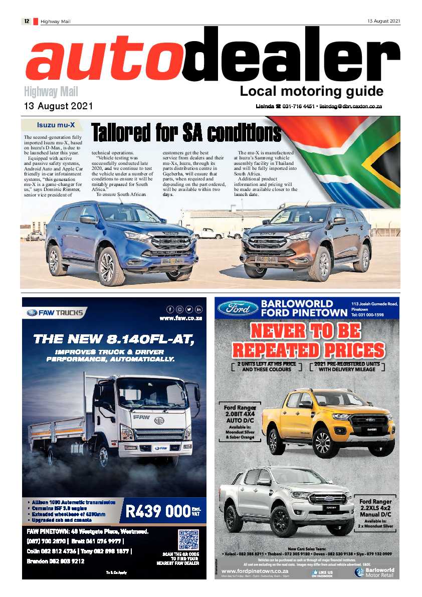 Highway Mail 13 August 2021 page 12