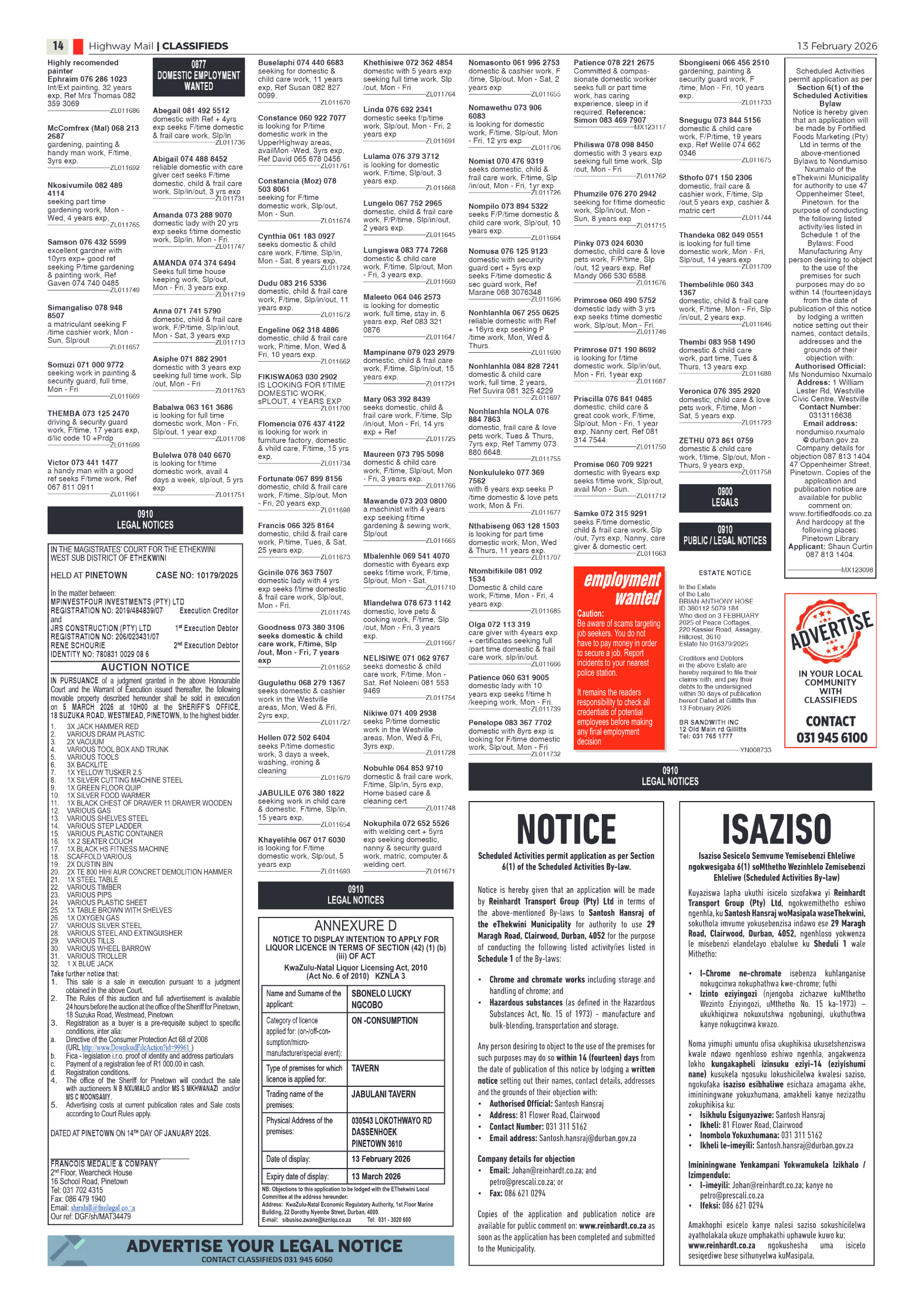 Highway Mail 13 February 2026 page 14