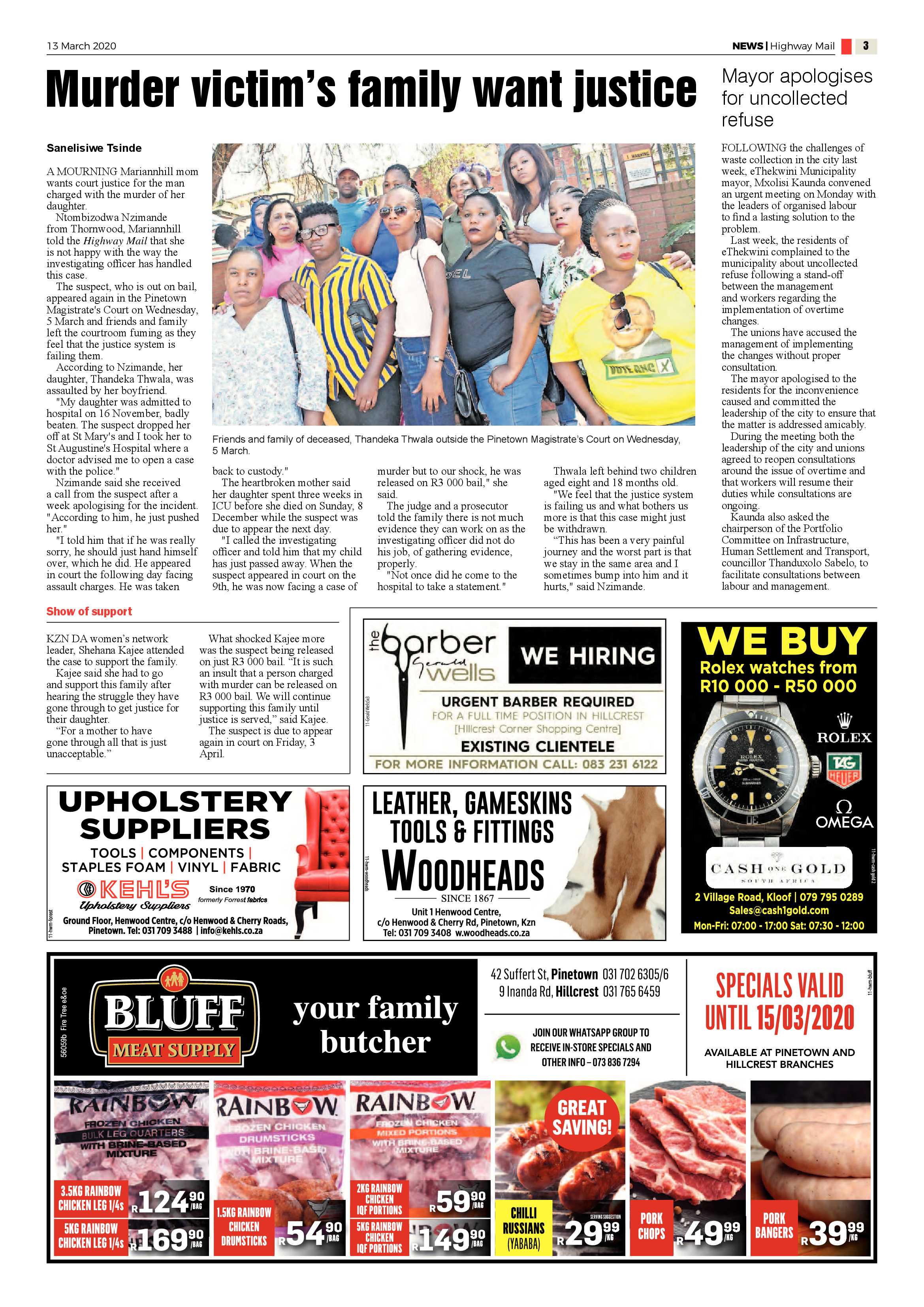 Highway Mail 13 March 2020 page 3