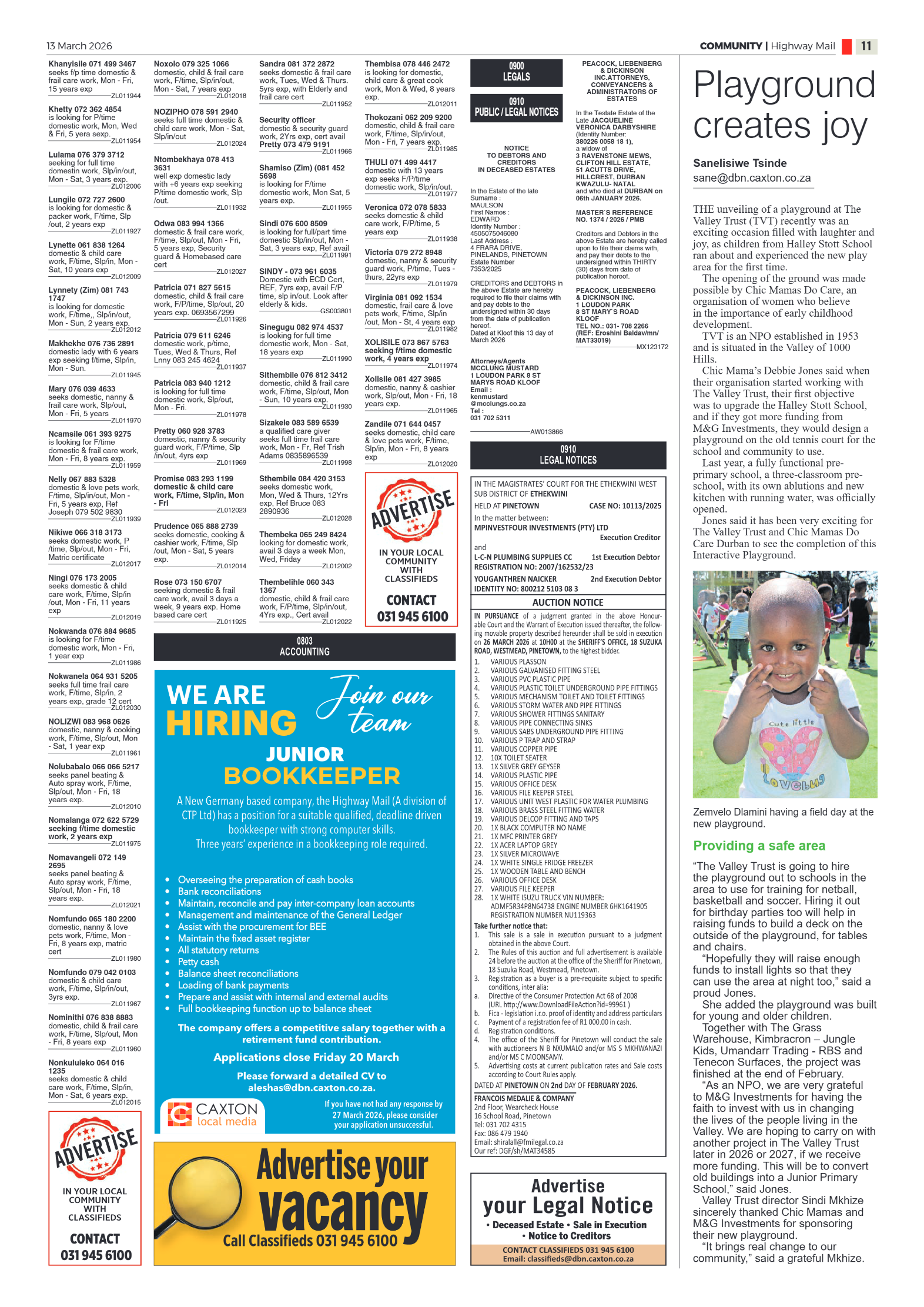 Highway Mail 13 March 2026 page 11