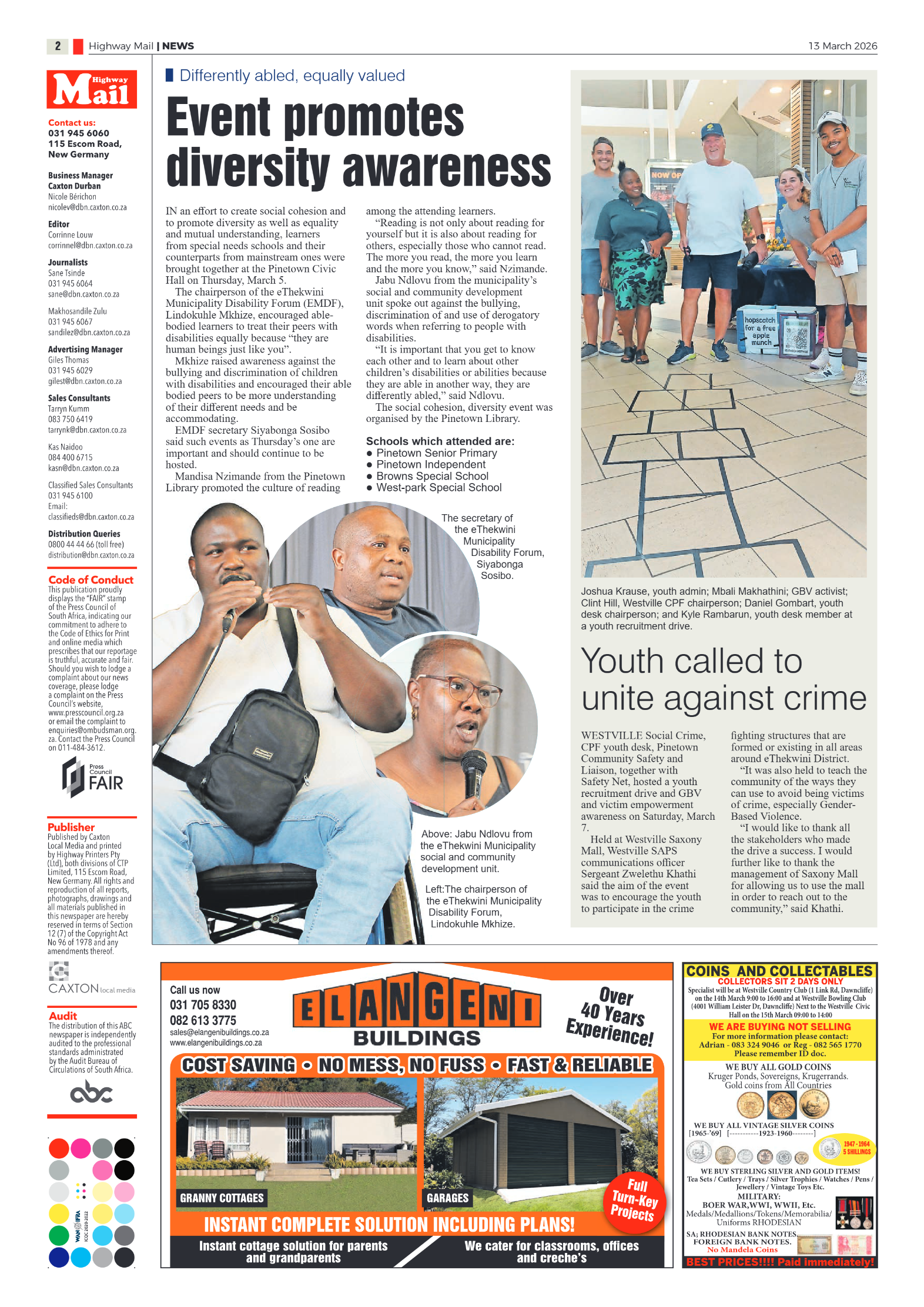 Highway Mail 13 March 2026 page 2