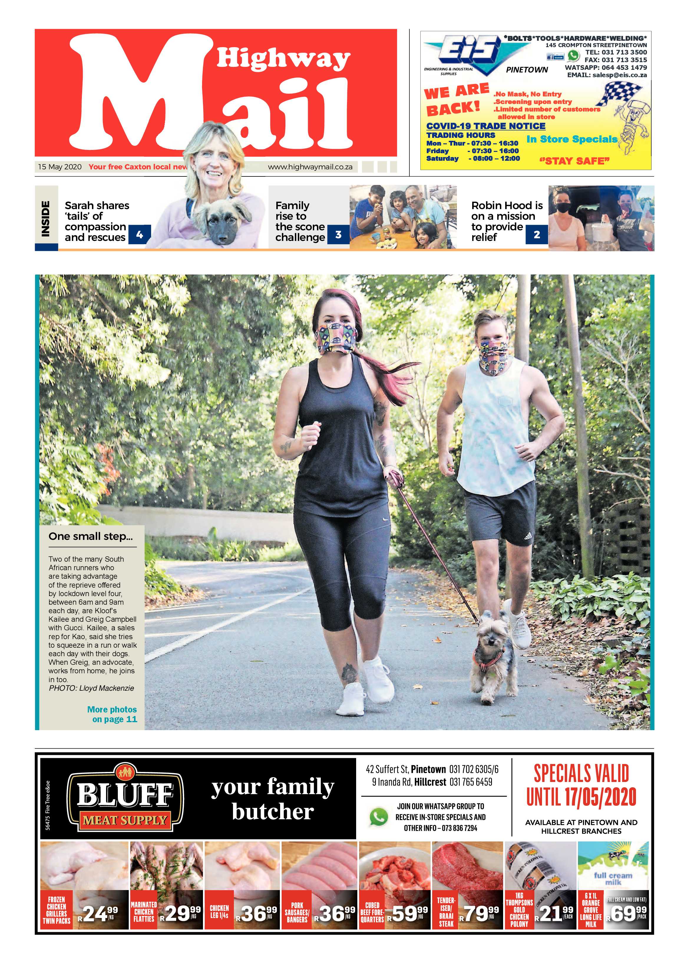 Highway Mail 15 May 2020 page 1