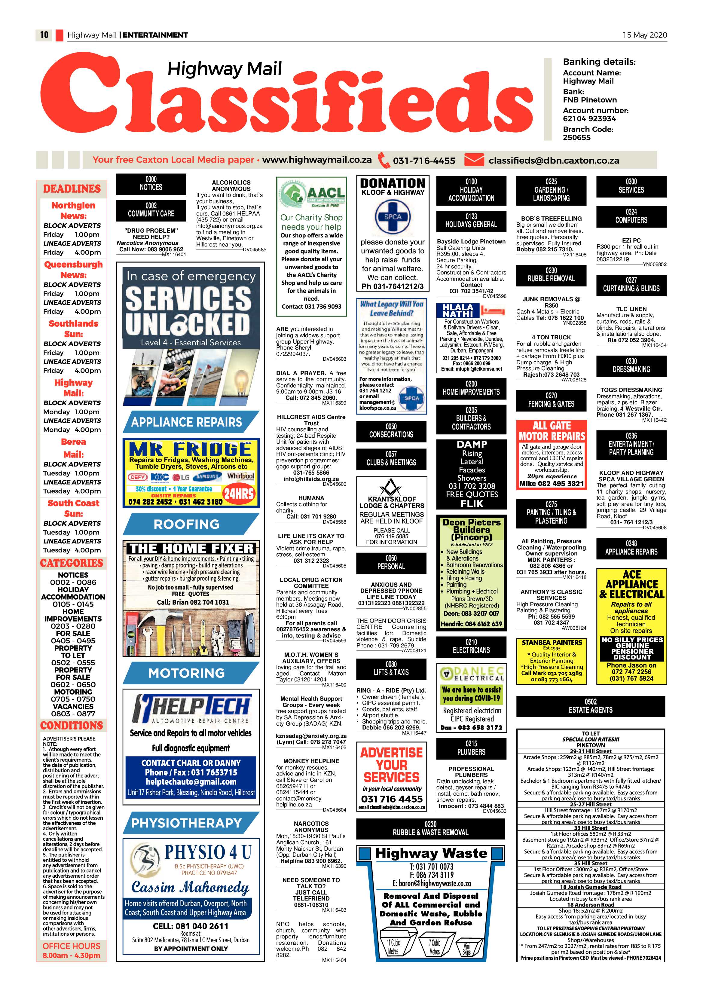 Highway Mail 15 May 2020 page 10
