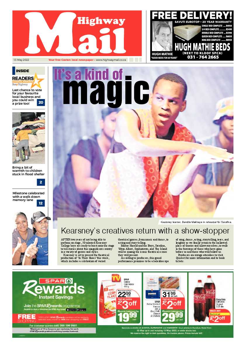Highway Mail 13 May 2022 page 1