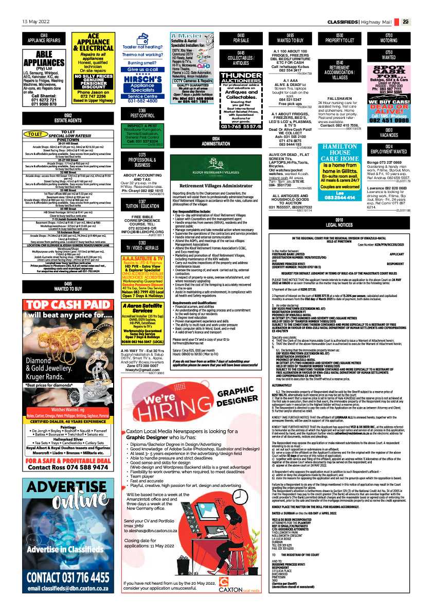 Highway Mail 13 May 2022 page 25