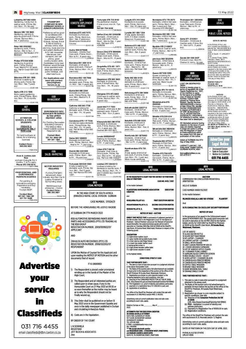 Highway Mail 13 May 2022 page 26