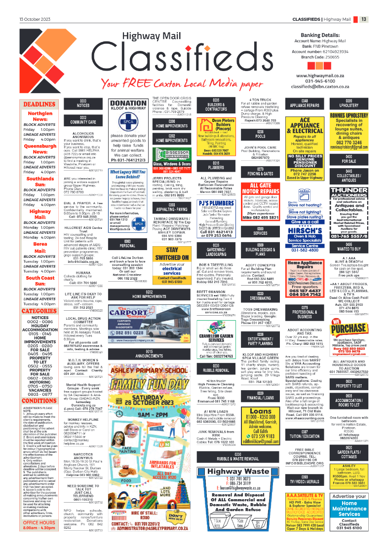Highway Mail 13 October 2023 page 13