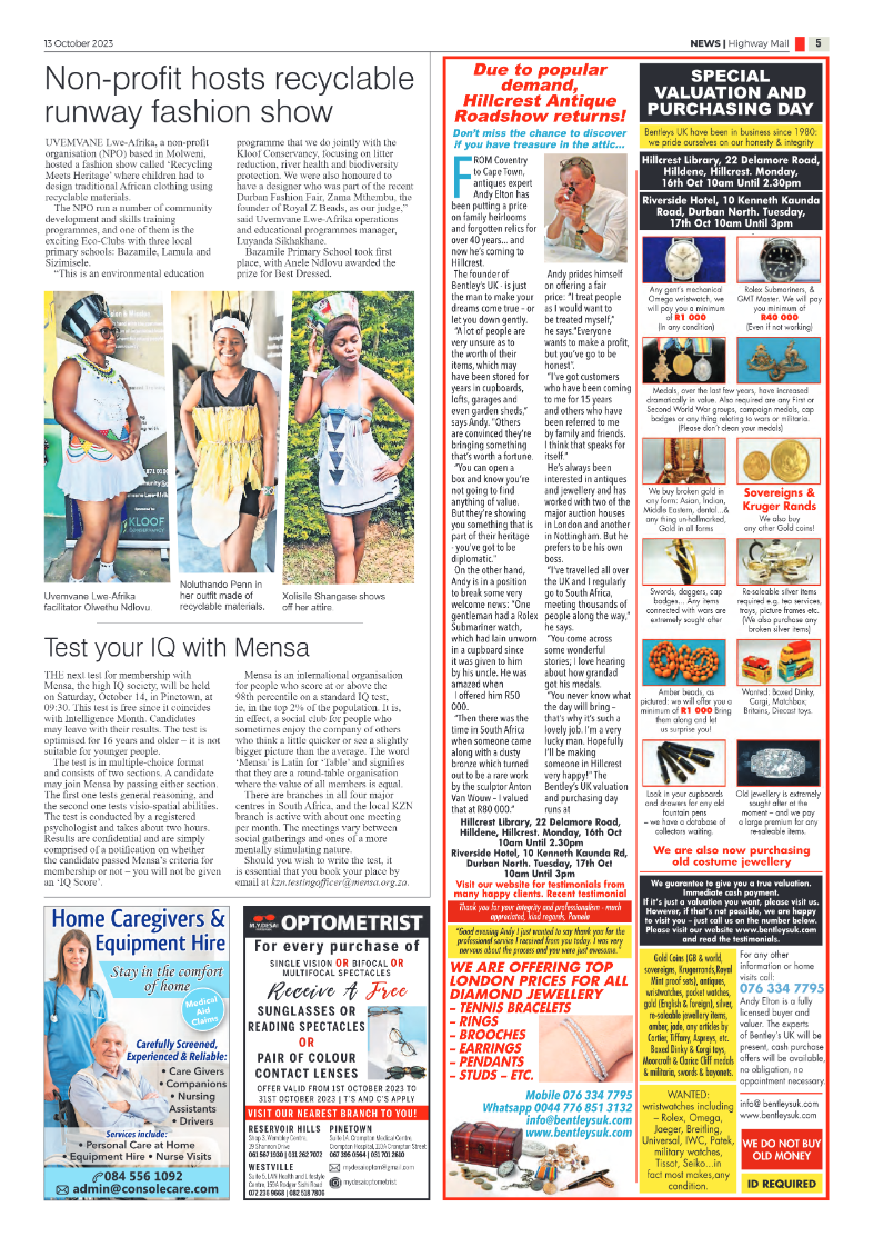 Highway Mail 13 October 2023 page 5