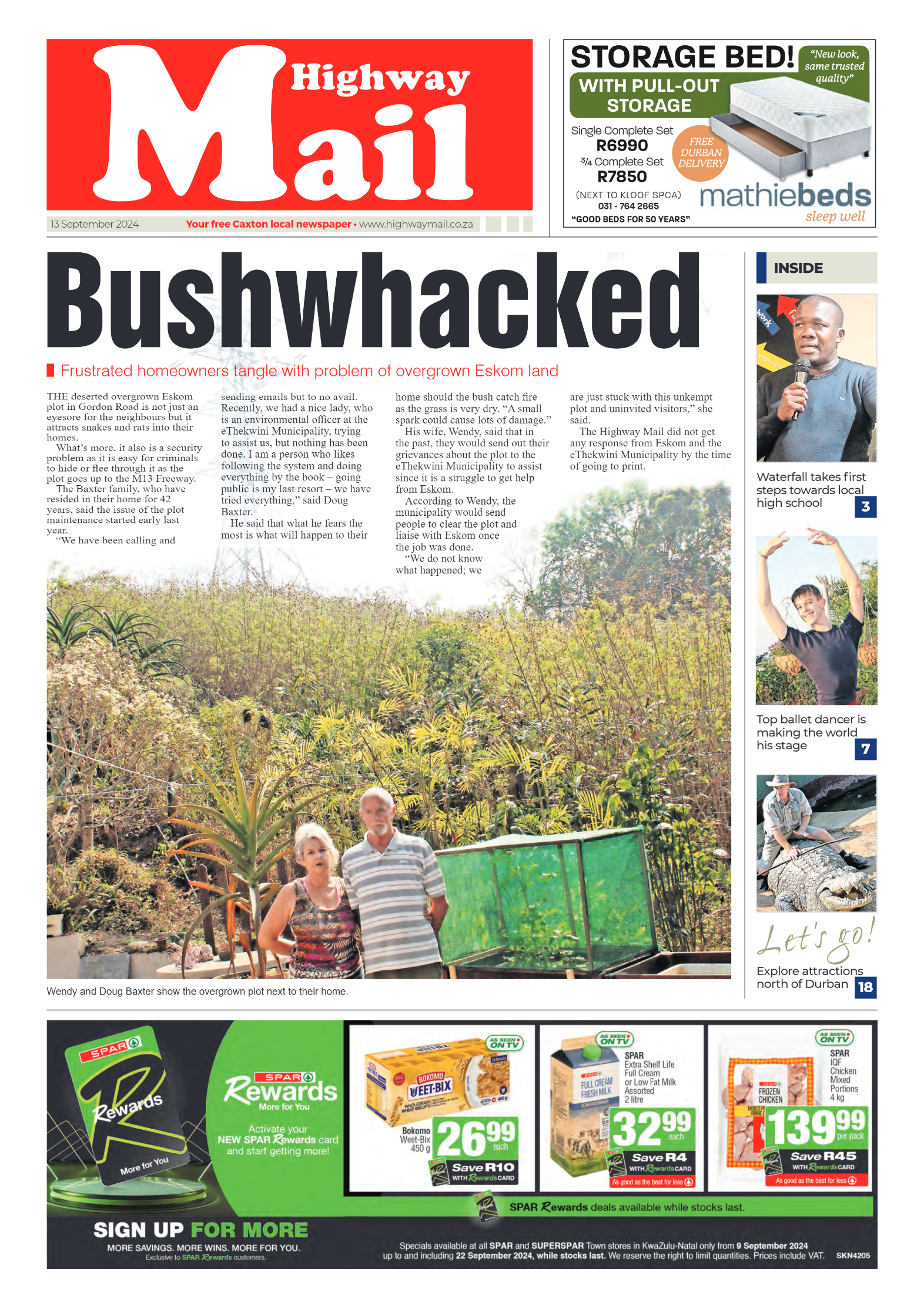 Highway Mail 13 September 2024 page 1