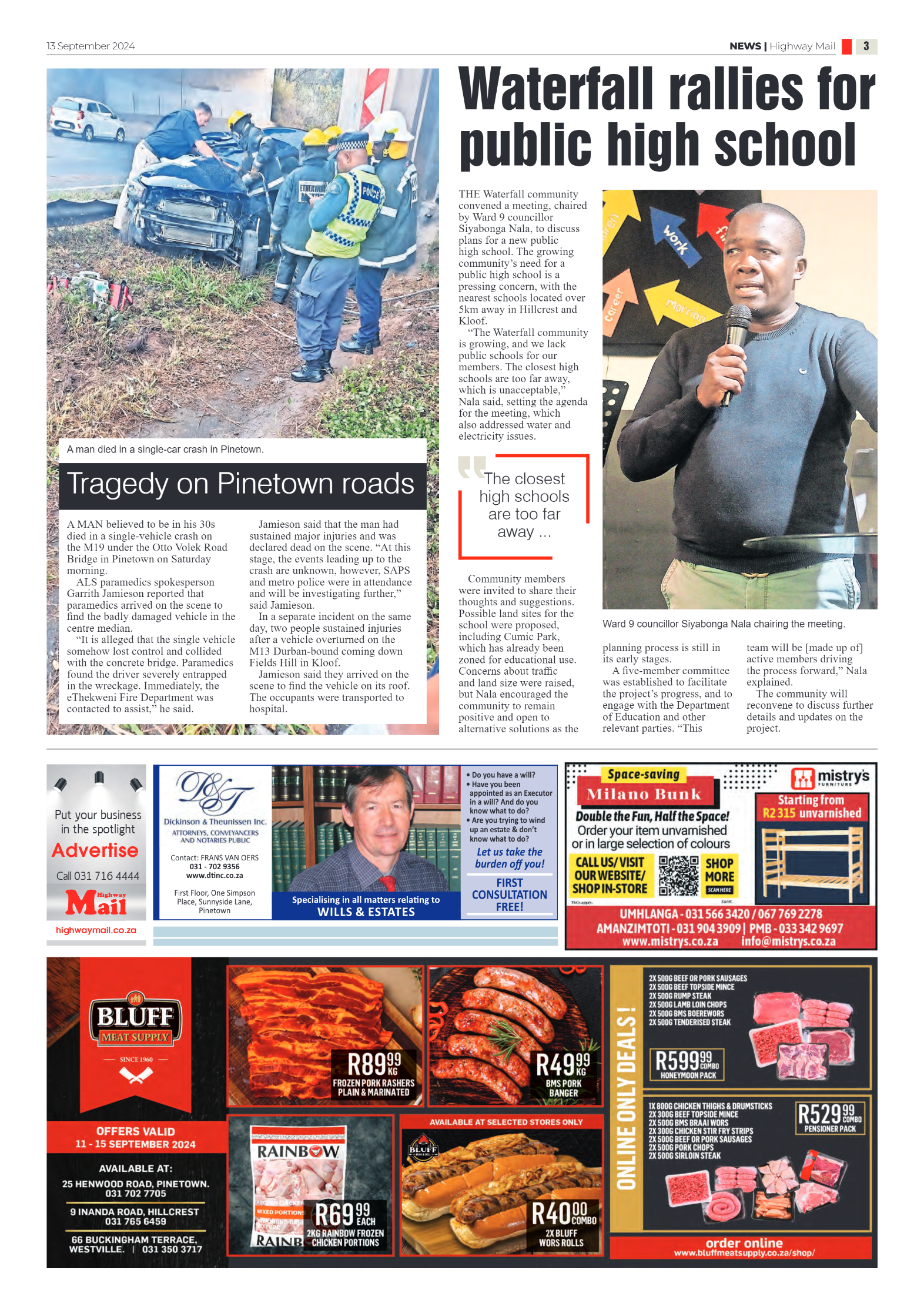 Highway Mail 13 September 2024 page 3